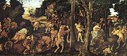Piero di Cosimo A Hunting Scene Spain oil painting artist